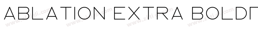 Ablation Extra Bold字体转换